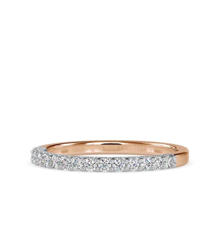 Two-Tone diamond Wedding Band